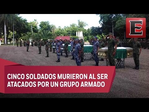 Homenaje en Sinaloa a militares caídos en emboscada en Culiacán