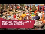 Haitianos llegan a albergues en Tijuana