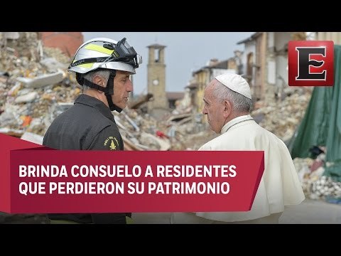 Papa Francisco visita Amatrice, zona devastada por un sismo
