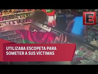 Capturan a líder de banda que asaltaba con escopeta, en Monterrey