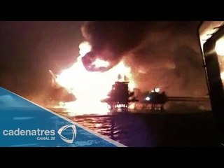 Llegarán a Tabasco heridos por explosión en plataforma de Pemex