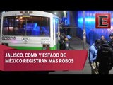 Asaltos en transporte público son los delitos más frecuentes en México
