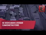 Detienen a banda dedicada al robo de camionetas