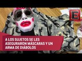 Detienen en Pachuca tres jóvenes disfrazados de payaso por asustar a civiles