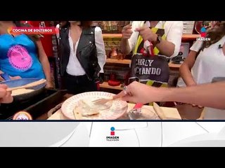 Dobladitas de frijol con crema de cilantro y la invitada del día | Sale el Sol