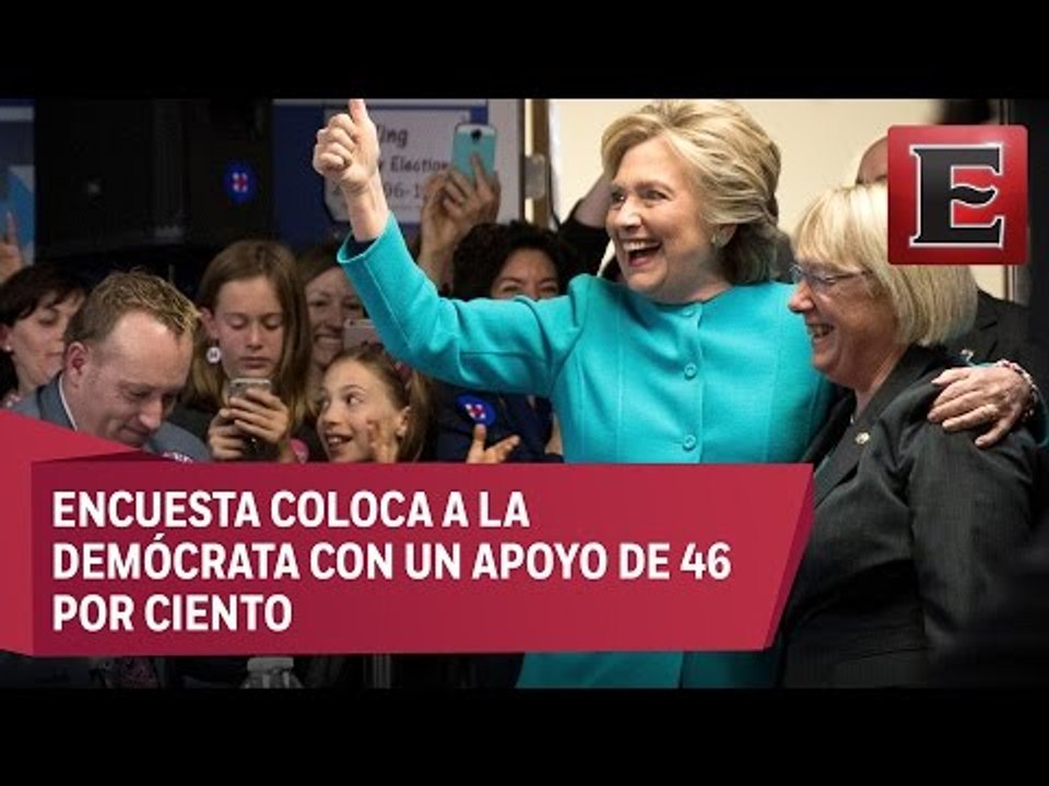 Clinton mantiene ventaja sobre Trump en preferencias electorales