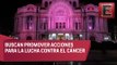 Iluminan monumentos de rosa en la CDMX para unirse a la lucha contra el cáncer