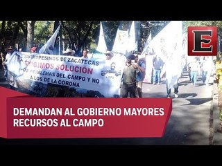 Campesinos toman las calles de la CDMX