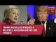Hillary cuestiona a Trump sobre ataques a mujeres / Tercer debate Hillary Clinton y Donald Trump