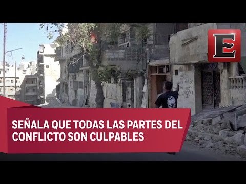ONU califica los ataques y bombardeos en Siria como crímenes de guerra