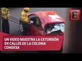 Policías de tránsito capitalinos reciben “mordida” de automovilista