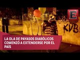 Sujetos disfrazados de payasos siembran el terror en México