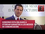 Gobierno trabaja en el respaldo y protección al ejercicio de los periodistas