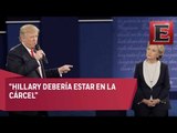 Trump ataca a Clinton por tema de correos electrónicos / Segundo debate Trump - Clinton