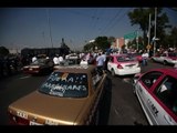 Miles de capitalinos afectados por bloqueo de taxistas en el DF