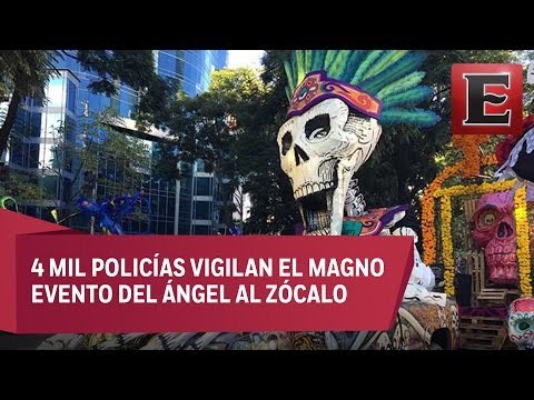 Colorido desfile en la CDMX por el Día de Muertos