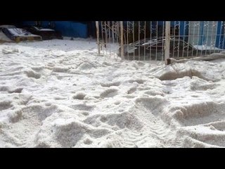 Granizada en Saltillo deja un muerto y severos daños