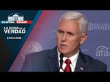 El republicano Mike Pence emitió su voto