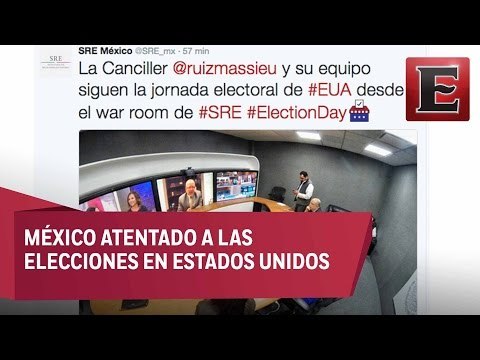 SRE al tanto de la jornada electoral en Estados Unidos