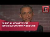 Obama bromeo sobre los tweets de Trump