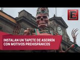 Monumentales calaveras en la delegación Tlalpan para celebrar a los muertos