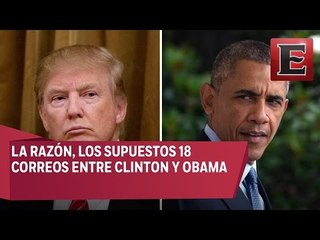 Trump pide que investiguen a Barack Obama