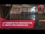 Árboles caídos e inundaciones en San Luis Potosí por tromba