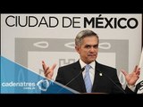 No estoy en contienda, yo sólo soy el jefe de gobierno: Mancera