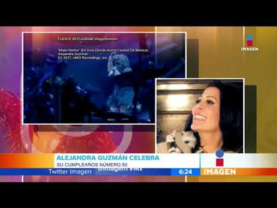 ¡Alejandra Guzmán festeja su cumpleaños número 50! | Noticias con Francisco Zea