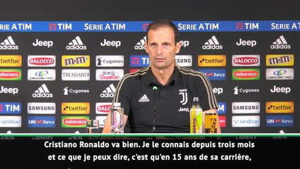 Juventus - Allegri : "Ronaldo va bien"