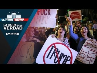 Se manifiestan en Washington por la victoria de Donald Trump