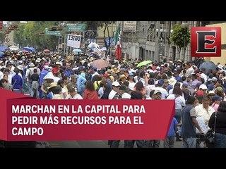 Campesinos enloquecen la vialidad de la CDMX