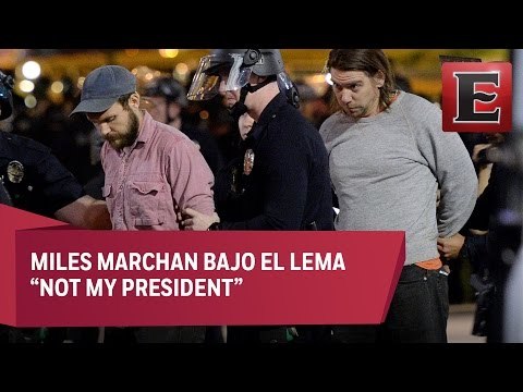Varios detenidos en EU durante las protestas antiTrump