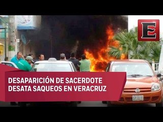 Queman instalaciones del Palacio de Gobierno en Catemaco, Veracruz