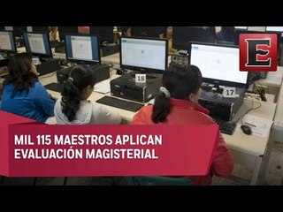 Maestros presentan evaluación en la CDMX