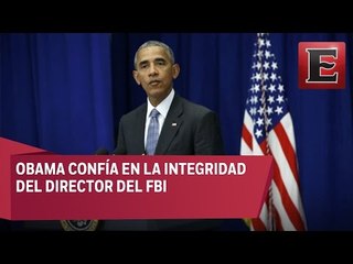 Obama descarta que el FBI quiera influir en las elecciones