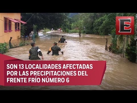Miles de damnificados en Tabasco por intensas lluvias