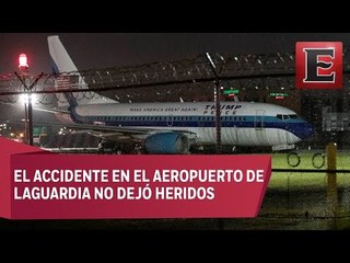 Sale de pista avión de Mike Pence, compañero de fórmula de Trump