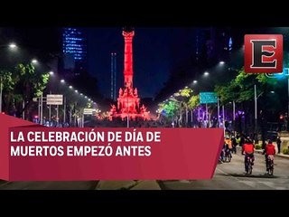 Salieron a recorrer las calles en bicicleta este sábado por la noche