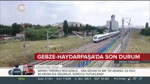 Gebze-Haydarpaşa tren hattında son durum havadan görüntülendi