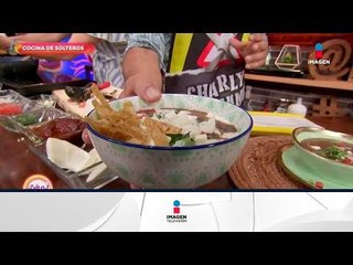 Cocina de solteros: deliciosa sopa de fideo con caldo de frijol | Sale el Sol