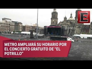 Afinan detalles en el Zócalo capitalino para concierto de Alejandro Fernández