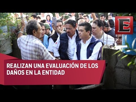 Gobernador de Tamaulipas recorre las zonas afectadas por las intensas lluvias