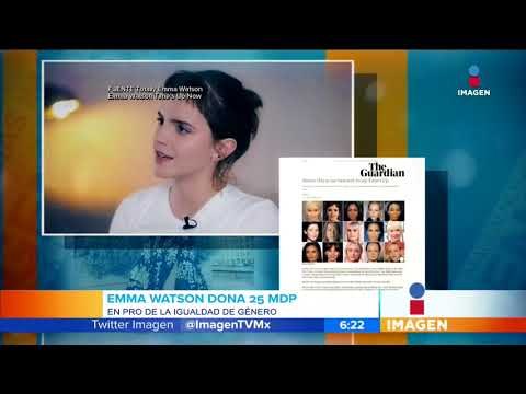 Emma Watson dona 25 MDP en pro de la igualdad de género | Noticias con Paco Zea