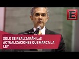 Mancera anuncia que no habrá aumento de impuestos en la CDMX