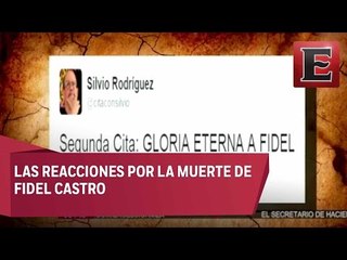 Famosos reaccionan ante la muerte de Fidel Castro