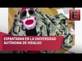 Detienen 3 jóvenes disfrazados de payasos en Hidalgo