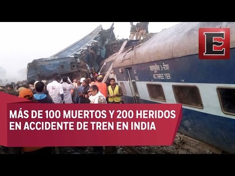 Más de cien muertos por accidente de tren en India