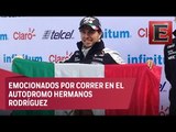 Esteban Gutierrez  y ‘Checo’ Pérez expectantes por el Gran Premio de México