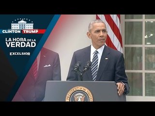 Obama felicita a Trump y lo invita a la Casa Blanca